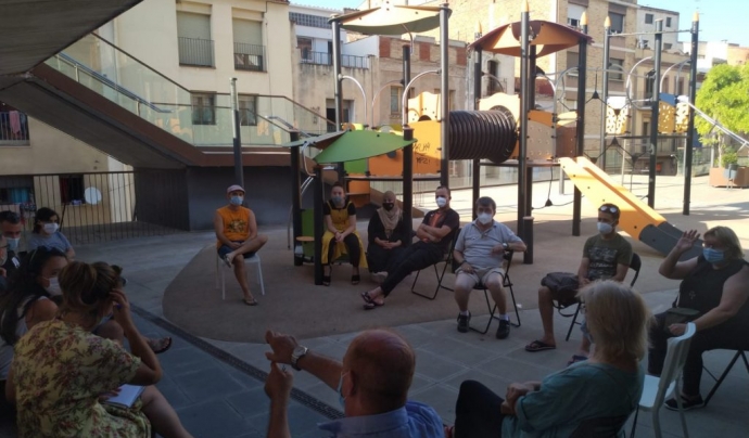 Primera reunió del grup del projecte Mur de Martorell Font: Sostre Cívic