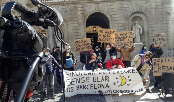 S'ha creat a Barcelona el primer Sindicat de Persones sense llar Font: Sònia Pau