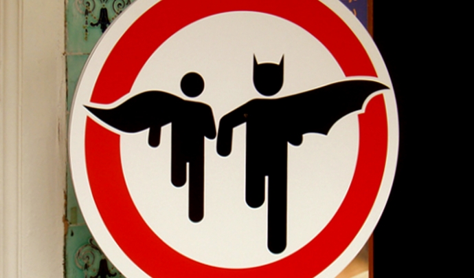 superheroes crossing - Font: Flickr_Brett Jordan Font: 