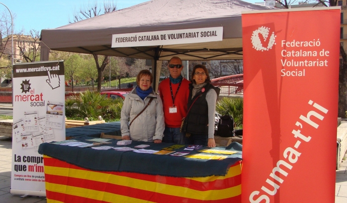 L'estand de la FCVS a la Fira d'Entitats de Girona 2016 Font: FCVS