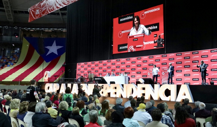 Elisenda Paluzie durant un acte de l'ANC el 2019. Font: Assemblea Nacional Catalana (CC BY-NC 2.0)