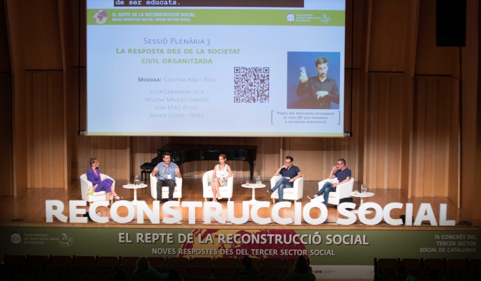 Tercera sessió plenària del 7è Congrés del Tercer Sector Social. Font: Taula del Tercer Sector Social de Catalunya