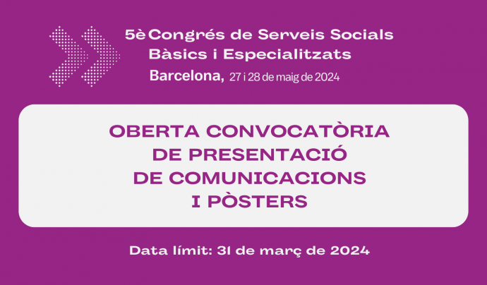 Presentació de comunicacions i pòsters al 5èCSSBE Font: CSSBE