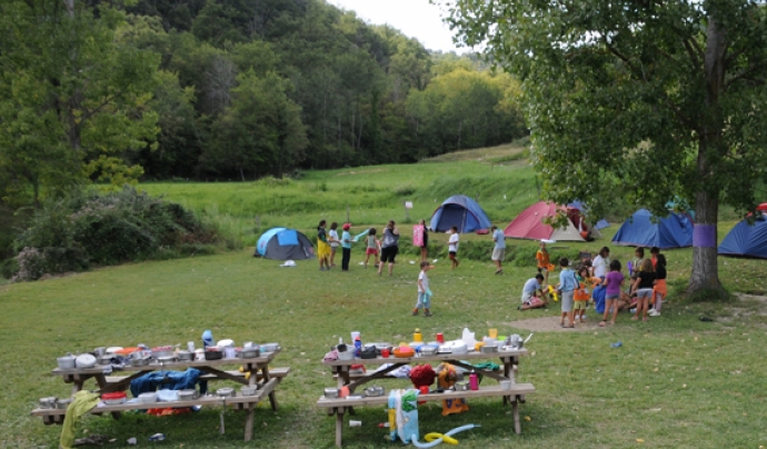 Uns campaments de l'AE Montnegre, de Calella. Font: 