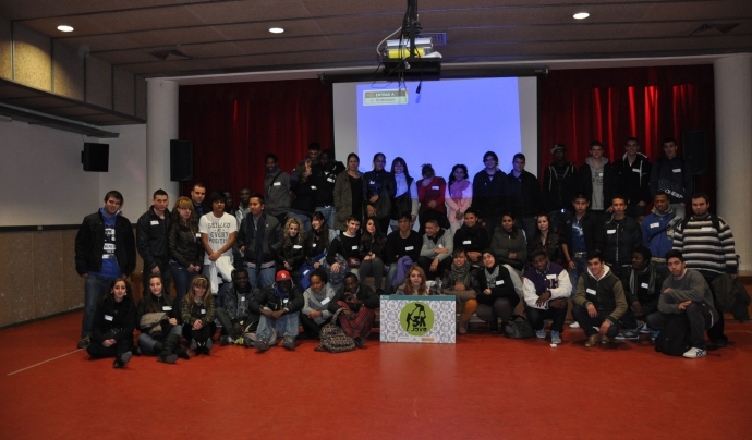 Fotografia de grup a la presentació del Tresca Jove 2012 Font: 