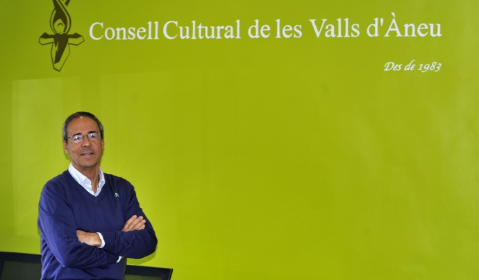 Ferran Rella a la Sala Àrnica del Consell Cultural de les Valls d’Àneu Font: Consell Cultural de les Valls d'Àneu