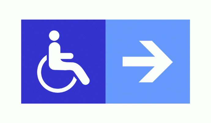 Icona d'una persona discapacitada Font: 