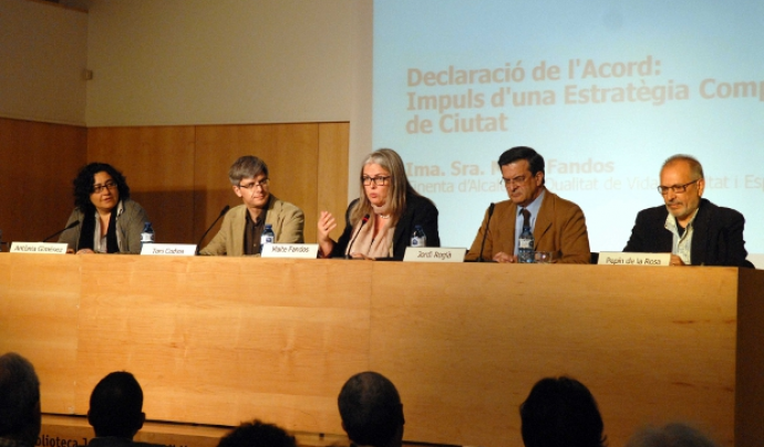 Foto de la jornada anual 2012 de l'Acord Ciutadà per una Barcelona Inclusiva Font: 