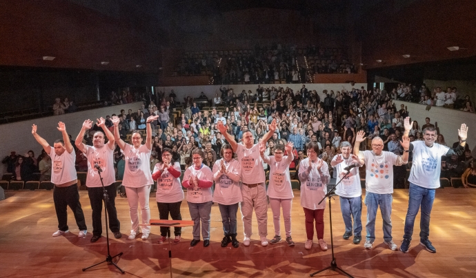 Un moment de la celebració dels seixanta anys de la Fundació Aspros a l’Auditori Enric Granados de Lleida. Font: Fundació Aspros