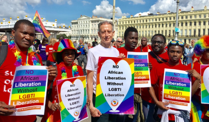 Els drets de les persones LGBTI a l'Àfrica es troben amenaçats. Font: Twitter Peter Tatchell