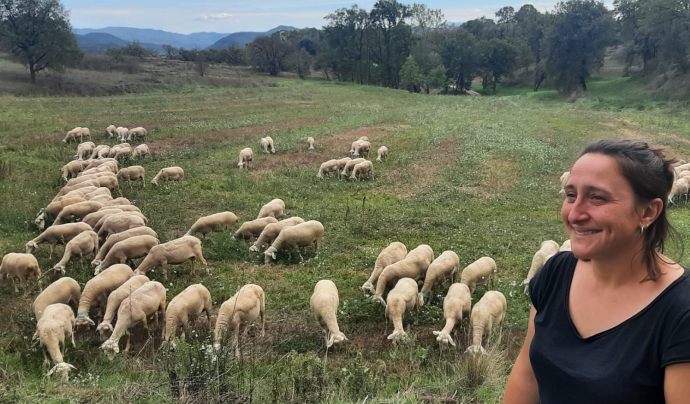 Una de les iniciatives de la qual forma l'Aina Roca gestiona un ramat d'ovelles. Font: Aina Roca