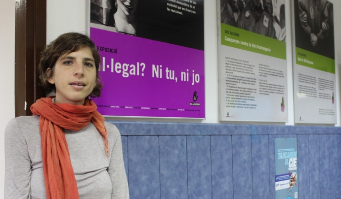 Alba Cuevas, directora de SOS Racisme, a la seu de l'entitat Font: 
