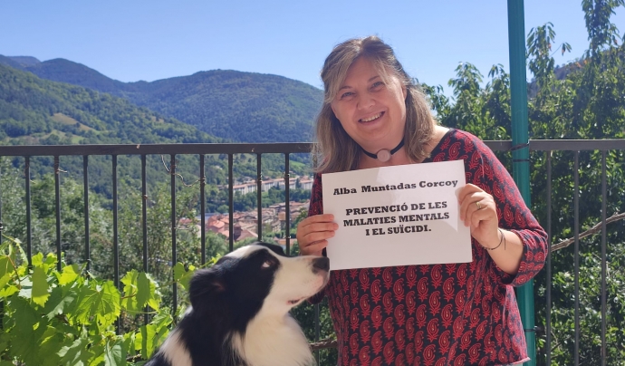 L'Alba Muntadas és activista en salut mental, voluntària de Salut Mental Catalunya i membre del comitè en primera persona. Font: Cedida