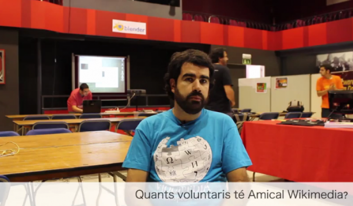 Àlex Hinojo és membre d'Amical Wikimedia, l'entitat catalana que regula la Viquipèdia. Font: 