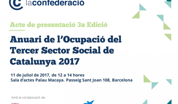 Cartell Presentació de l’Anuari de l’Ocupació del Tercer Sector Social de Catalunya