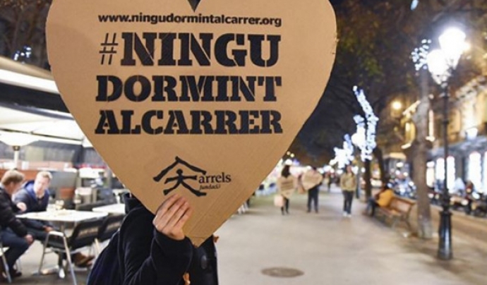 Campanya #Ningúdormintalcarrer. Font: Arrels Fundació Font: 
