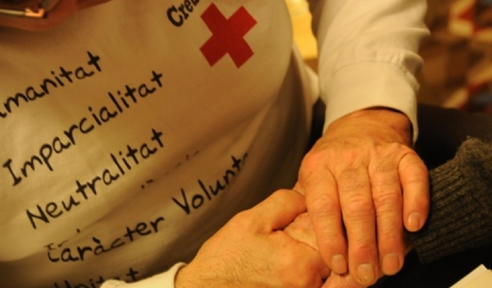 Creu Roja al Vallès Oriental té un programa que dóna suport a persones majors de 65 anys. Font: Creu Roja