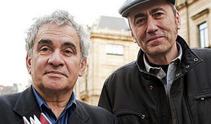 Bernardo Atxaga, escriptor basc, i Jabier Muguruza, músic basc Font: Euskal Etxea