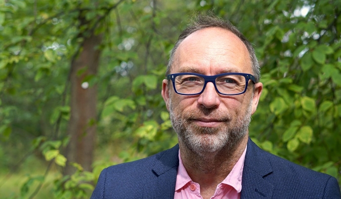 Jimmy Wales és el creador de WT Social. Fotografia de Zachary McCune/Wikimedia Foundation. Llicència d'ús CC BY-SA 4.0 Font: Zachary McCune/Wikimedia Foundation. Llicència d'ús CC BY-SA 4.0
