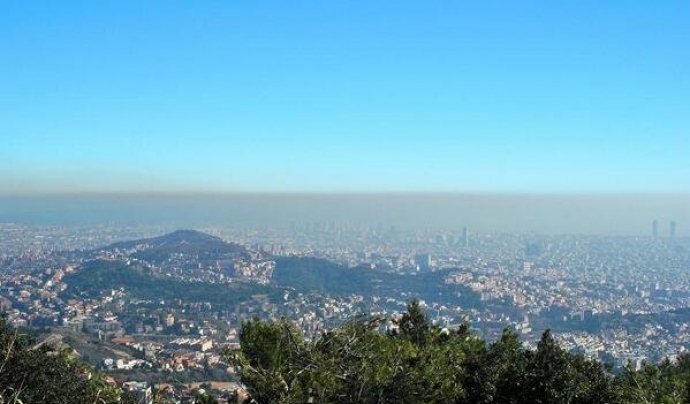 Episodi de contaminació per diòxid de nitrogen a Barcelona Font: Departament de Medi Ambient 