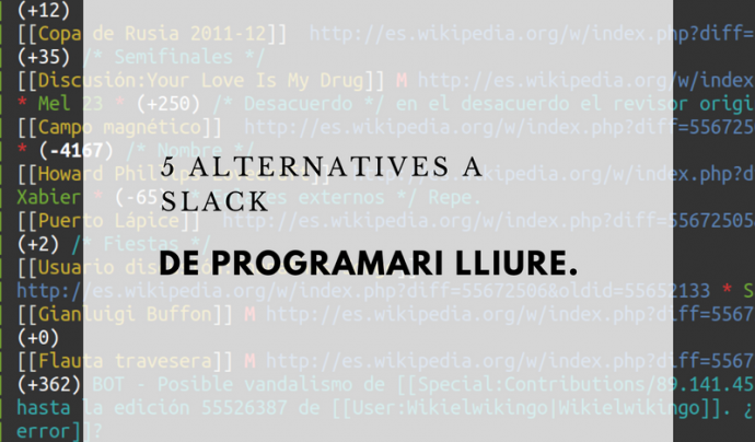imatge del llistat 5 alternatives a Slack Font: Xavi Aranda