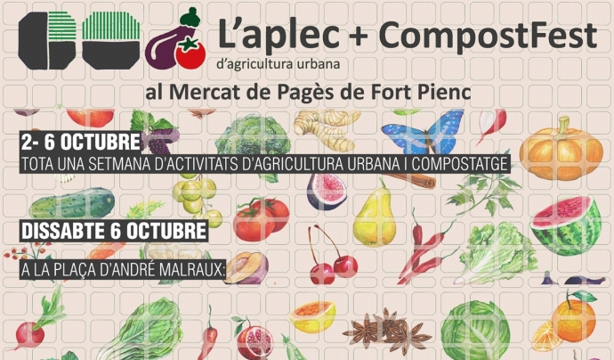 Del 2 al 6 d'octubre se celebra l'Aplec d'Agricultura Urbana a Barcelona Font: Aplec d'Agricultura Urbana