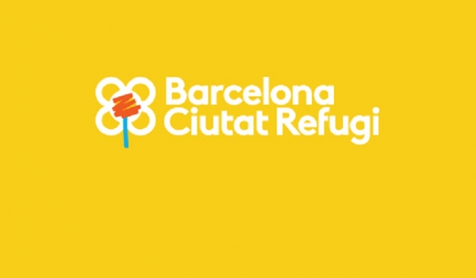 Logo de Barcelona Ciutat Refugi. Font: Ajuntament de Barcelona