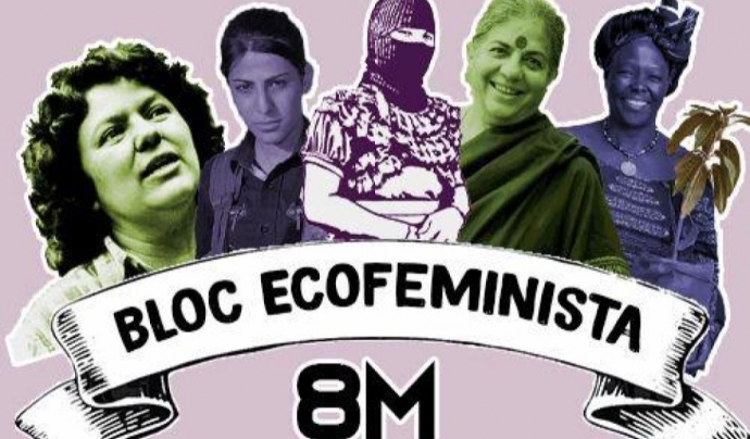 La manifestació del 8 de març inclourà un bloc ecofeminista Font: Climacció