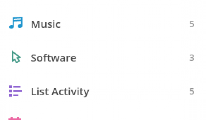 Captura de pantalla de les categories d'automatització de Mailchimp Font: Mailchimp