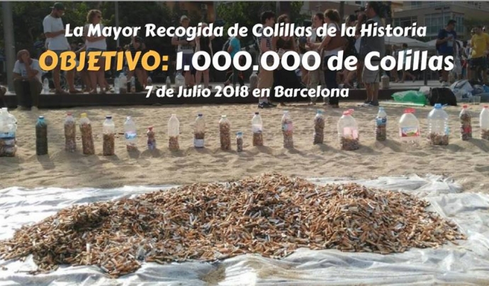 El moviment es proposa assolir l'objectiu d'1 milió de burilles el 7 de juliol Font: No más colillas en el suelo
