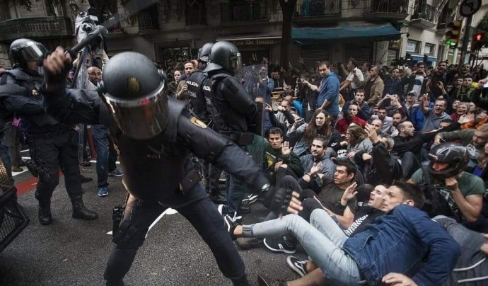 Agressions policials l'1 d'octubre.