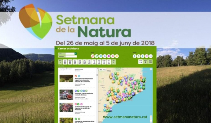 Es pot celebrar la Setmana de la Natura participant en alguna de les més de 300 activitats per la natura Font: Setmana de la Natura