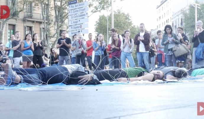 Campanya d'Stop Mare Mortum per denunciar la passivitat de la Unió Europea Font: Youtube