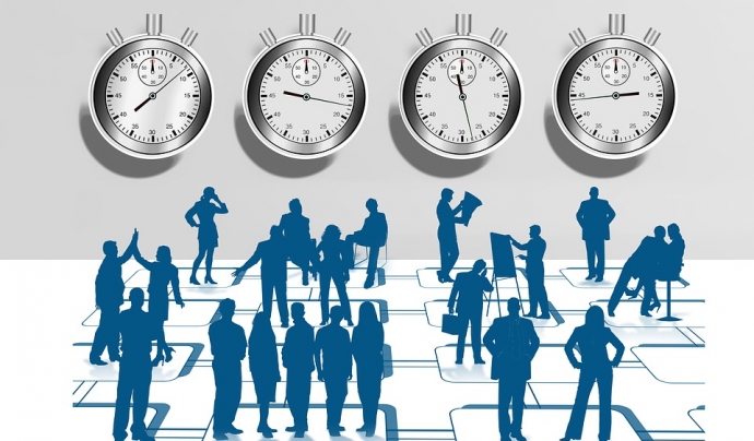 El registre de la jornada horària segueix sent obligatori per a les persones treballadores a temps parcial i per a les que facin hores extraordinàries. Pixabay  Font: Pixabay