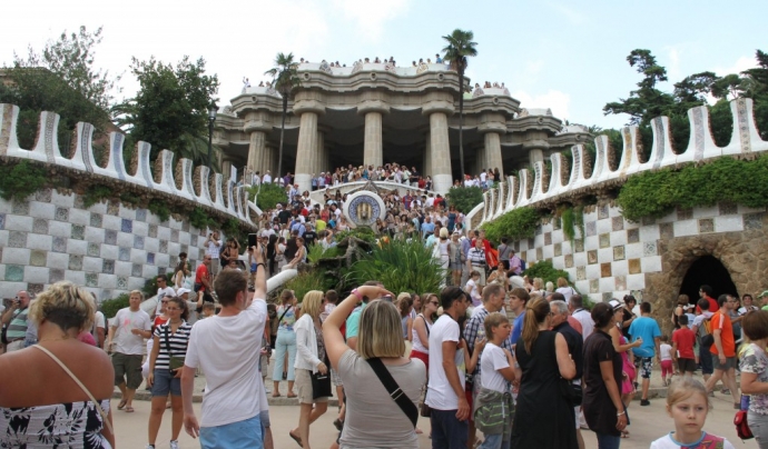El Parc Güell, un dels punts amb més concurrència turística de Barcelona