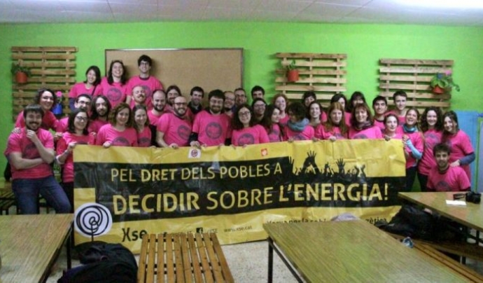 Grup de voluntariat i  participants al Volt de l'Energia Font: XSE