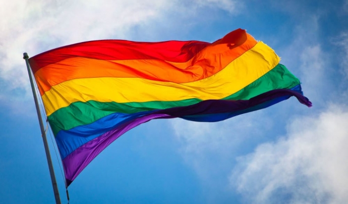 La bandera LGBT. Font: #LeyIgualdadLGTBI Font: 