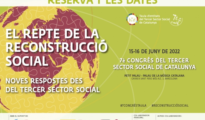 Cartell del 7è Congrés del Tercer Sector Social. Font: Taula del Tercer Sector Social