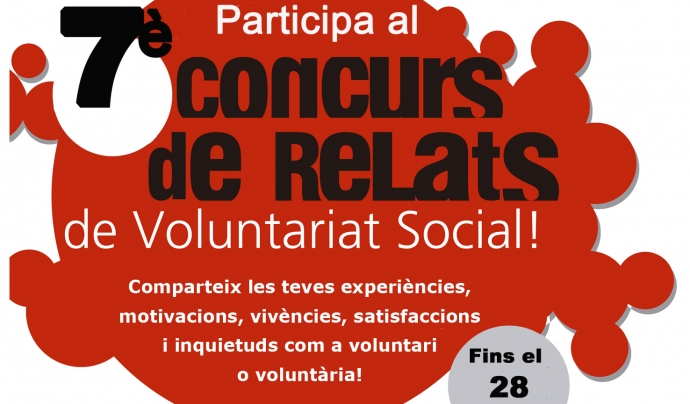 Participa al 7è Concurs de  Relats de Voluntariat Social a Barcelona Font: 