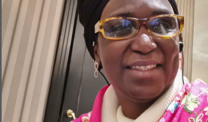 La Bombo Ndir és la presidenta de l’Associació de Dones Subsaharianes de Granollers (ADIS). Font: Bombo Ndir