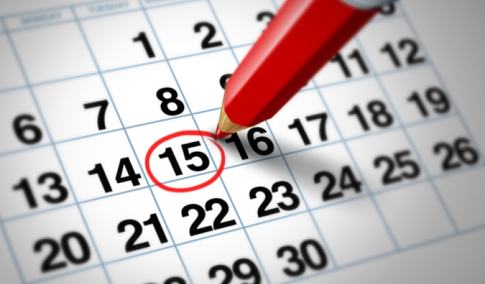 Calendari. Font: Blog CEIP Alfares Font: 