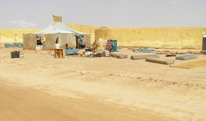 Camp de refugiats. Font: Saharauiak (Flickr) Font: 