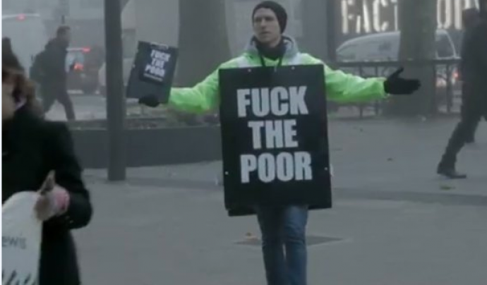 Fuck the poor, una campanya de conscienciació social