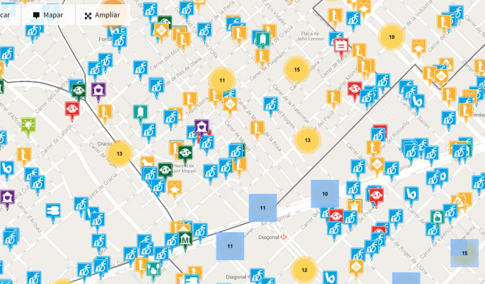 Mapa Barcelona + Sostenible Font: 