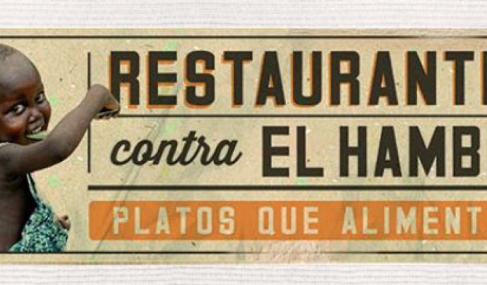 Imatge de la campanya "Restaurants contra la Fam" Font: 