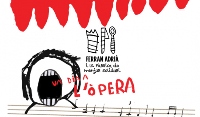 Ferran Adrià engega la “Fàbrica de menjar solidari: un dia a l'òpera” al Liceu Font: 