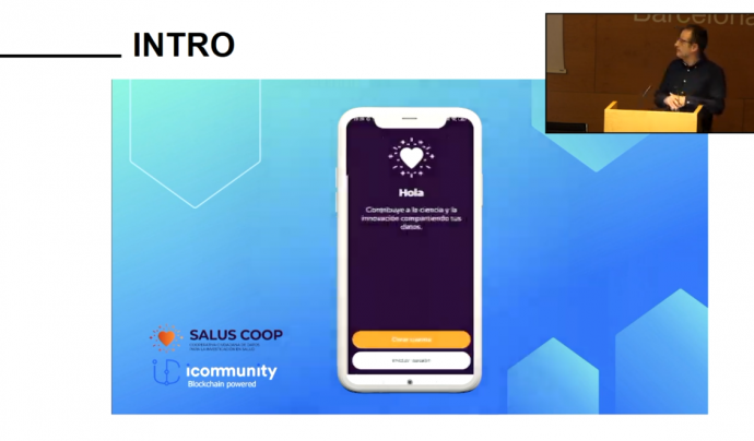 Presentació de l'app Salus Coop. Font: Barcelona Biomedical Research Park