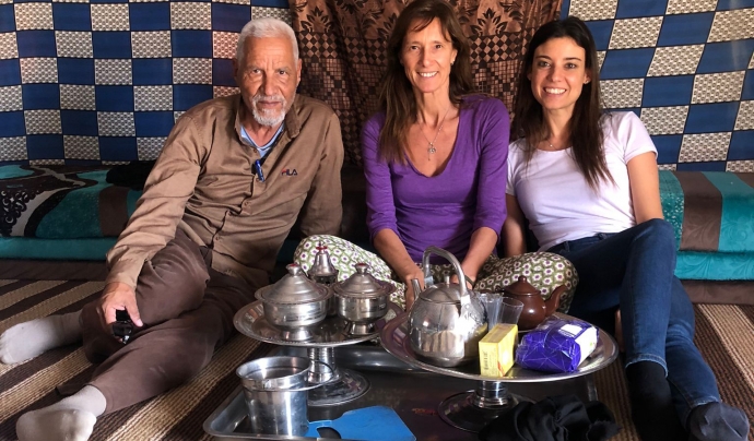 Visita al Sàhara Occidental de la Dra. Queralt Ferrer i la Dra. Paola Dolader a finals de novembre del 2022. Font: Fundació CorAvant