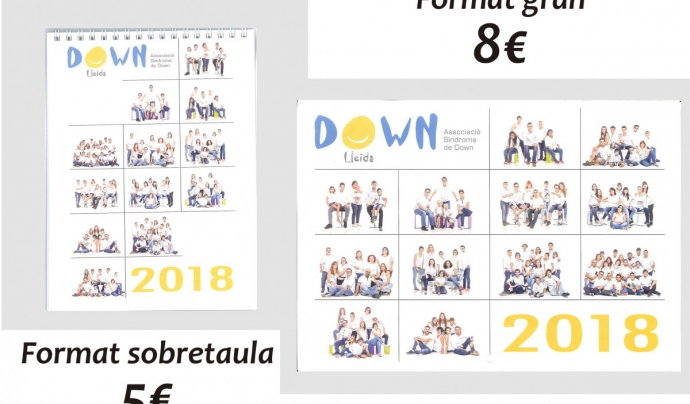 Els calendaris que Down Lleida ja ha posat a la venda Font: Down Lleida