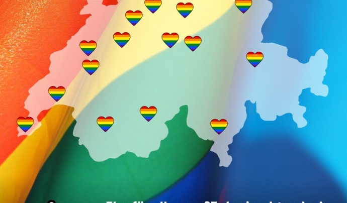 L'activisme LGBT+ suís celebra l'aprovació del matrimoni homosexual.  Font: Ehe für alle